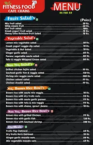 Fitness Food Cafe Chains menu 1