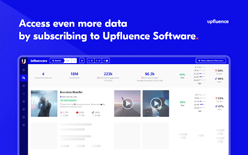 Influencer Analytics by Upfluence