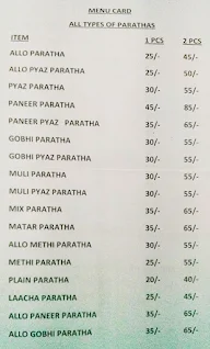 Mukesh Paratha House menu 1