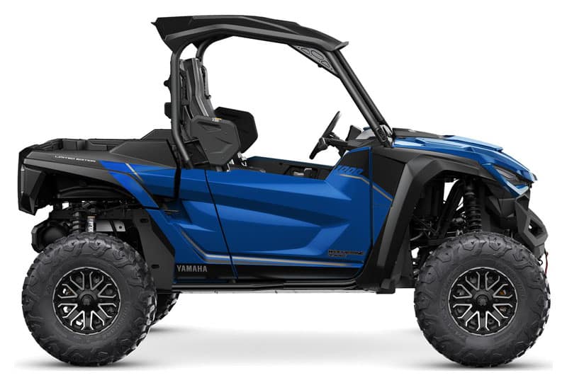 Blue Yamaha Wolverine - Versatile and Reliable Off-Road Adventure Vehicle