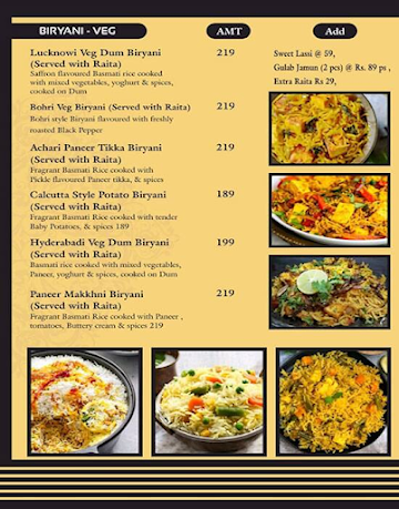 Biryani Bhaijaan menu 