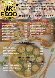 JK Food Fusion menu 2