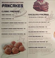 Belgian waffle Factory menu 3