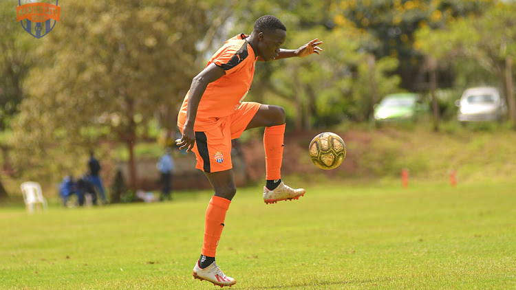 left-back Dennis Wanjala in action during a recent clash