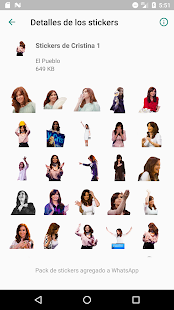 Cristina Stickers Screenshot