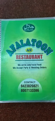 Aflatoon Restaurant menu 1