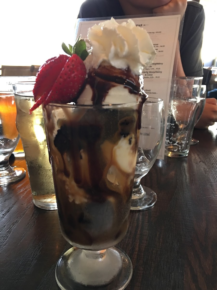 The brownie sundae