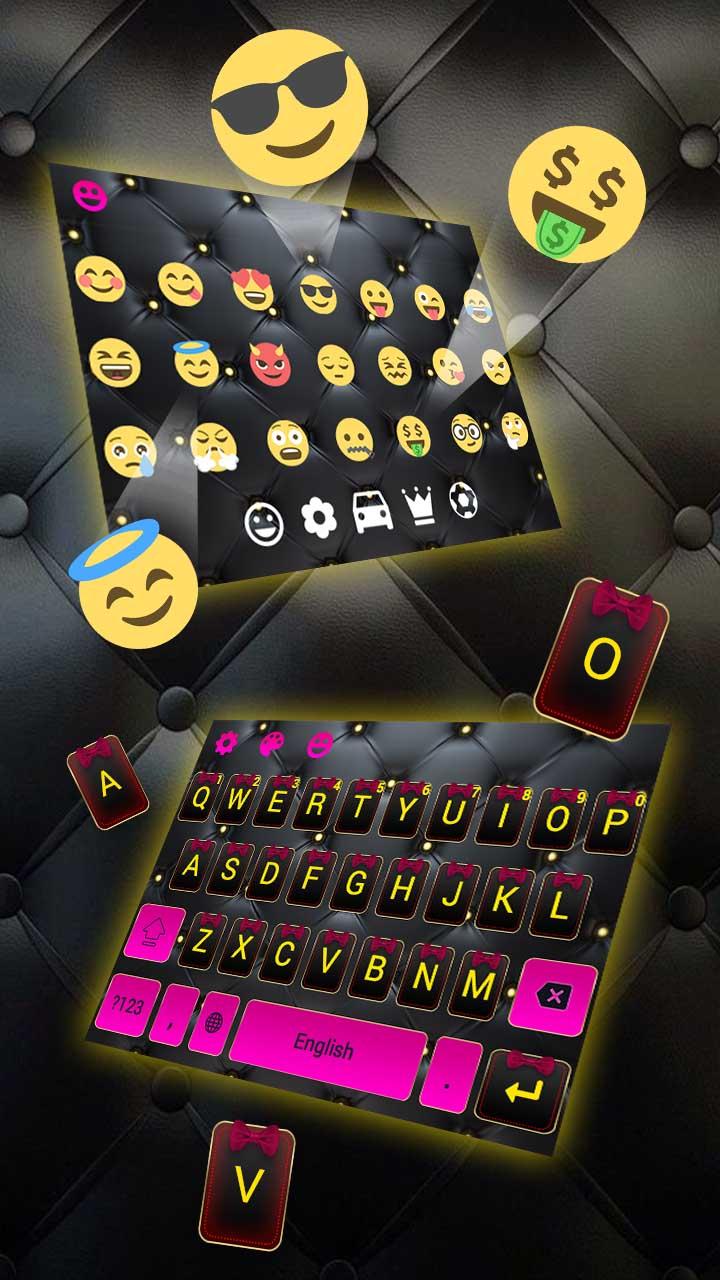 Bow knot Keyboard Theme Screen 3