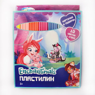 Пластилин Enchantimals 10 цветов 200 г Centrum за 85 руб.