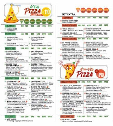 La Pino'z Pizza menu 