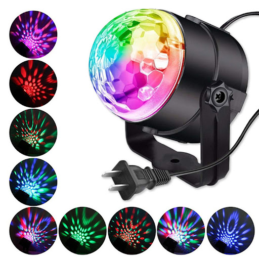 Title 3, Remote Control LED Magic Ball Mini Crystal Seve...