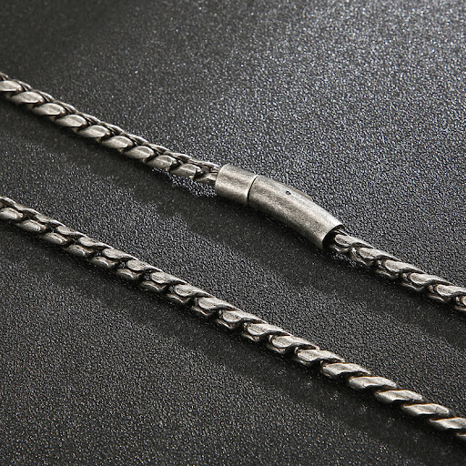 Title 2, Mens Street Hip-hop Titanium Steel Metal Woven...