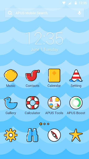 Navigation theme for APUS