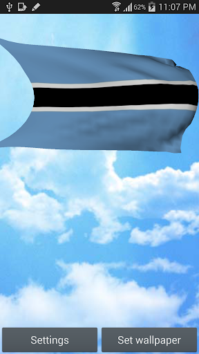 Botswana Flag Live Wallpaper