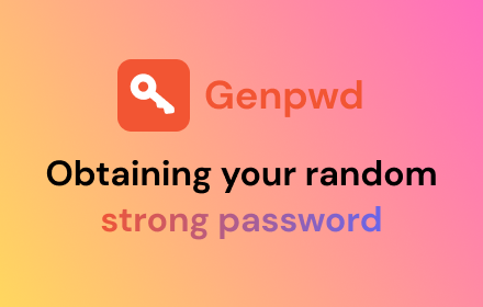 Genpwd | Strong Password Generator small promo image