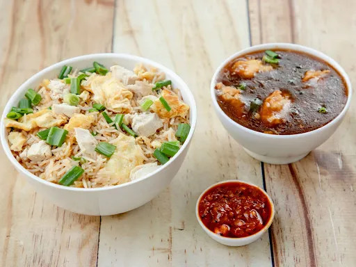 Chicken Manchurian Noodles Combo