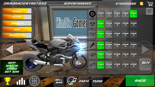 Code Triche Drag Bikes - Realistic motorbike drag racing game APK MOD 5