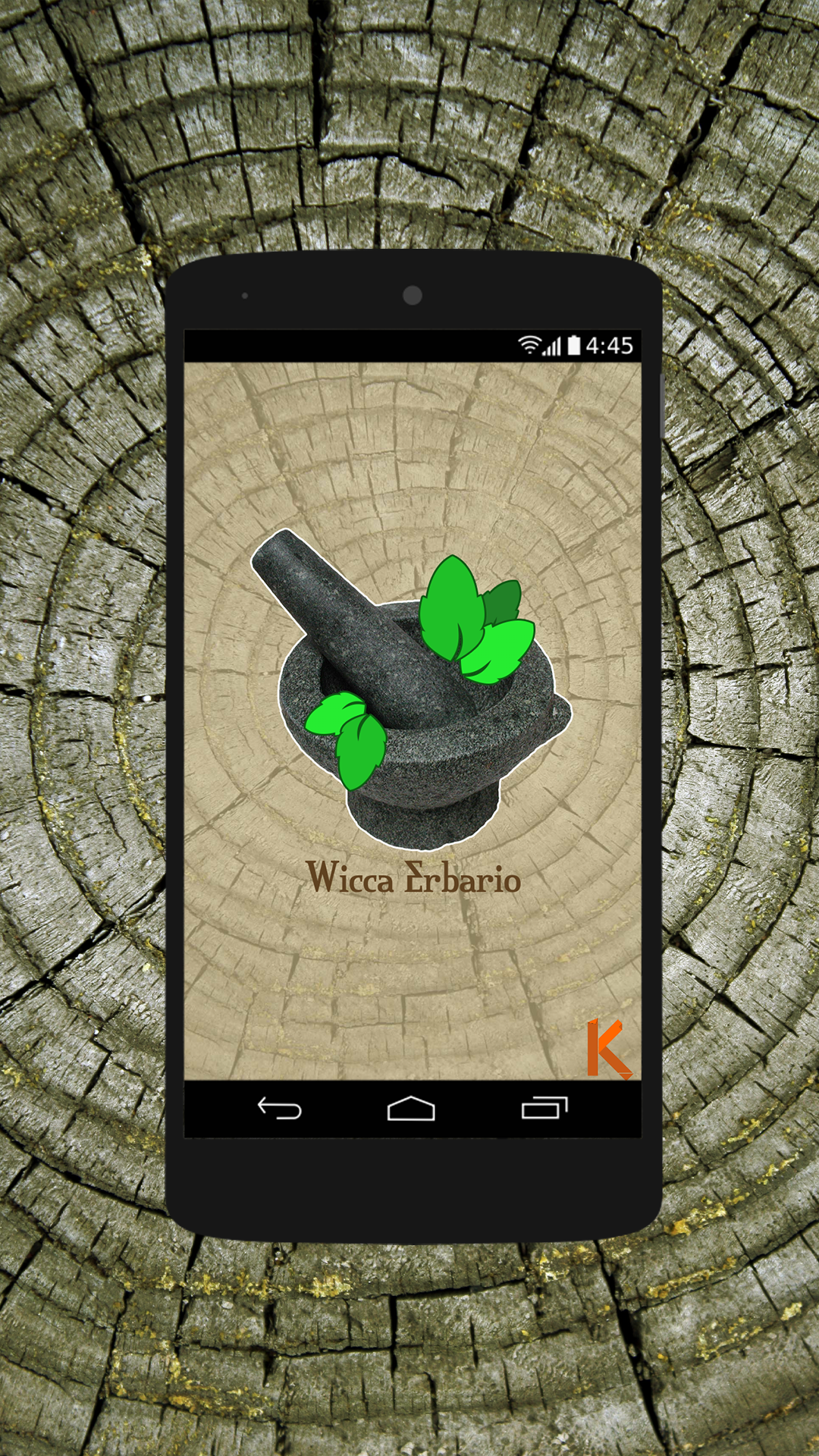 Android application Wicca Herbarium screenshort