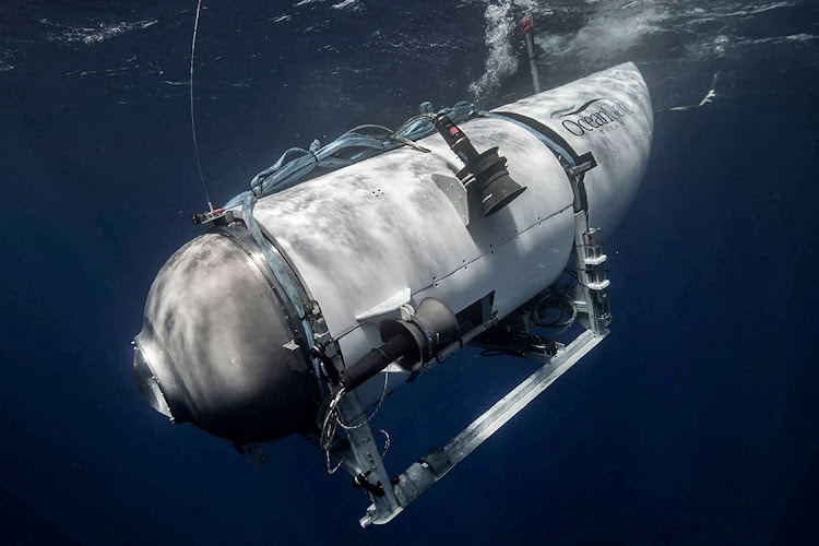 The Titan submersible operated by OceanGate Expeditions to explore the wreckage of the sunken Titanic off the coast of Newfoundland.