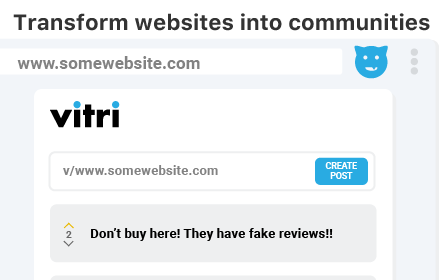 Vitri - The Reddit for websites small promo image