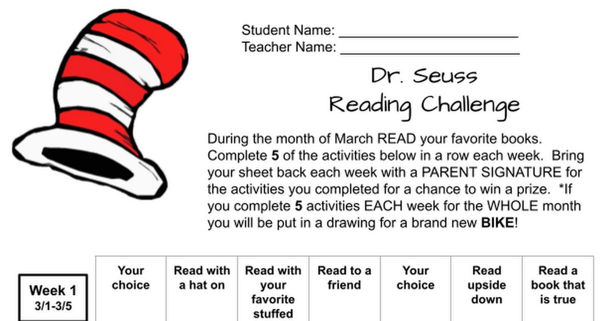 EBE March Reading Challenge