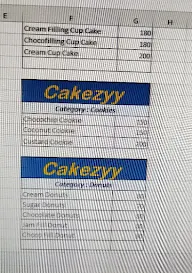 Cakezyy menu 3