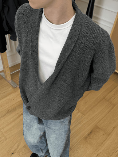 Title 5, Mens Sweater Cardigan Coat for Spring and Autu...