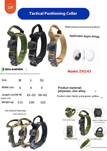 Title 4, Tactical Waterproof Positioning Ring Dog Collar...