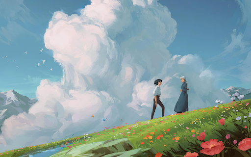 2 boys in the flower garden screenshot 1