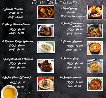 Flavours Of Rajasthan menu 