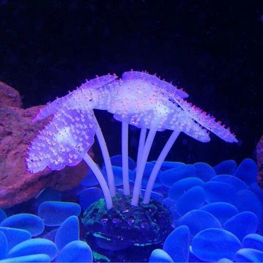 Aquarium Luminous Simulation Plant Decoration Sea Anemone Fish Tank High Equipment Artificial Aquarium Plant Fishing Acc