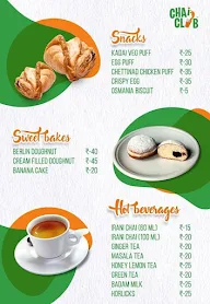 Chai Club menu 1