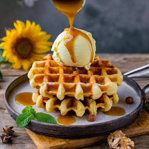 Butterscotch Sundae Waffle