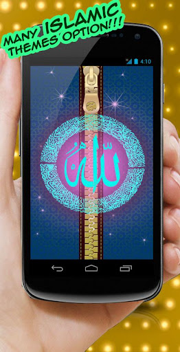 Allah Zipper Lock Screen