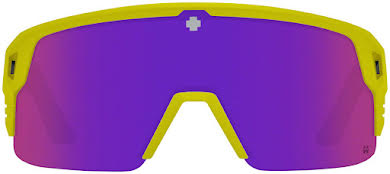 SPY  Monolith 50/50 Sunglasses - Matte Neon Yellow, Happy Bronze with Purple Spectra Mirror Lenses alternate image 3