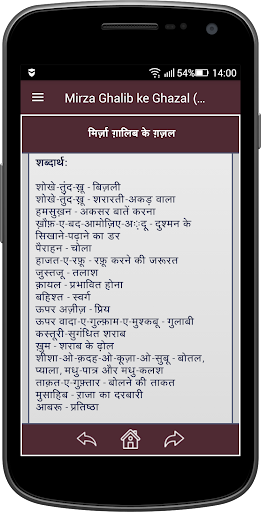 Mirza Ghalib ke Ghazal (Hindi)