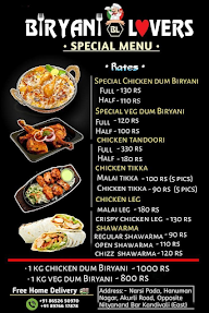 Biryani Lovers menu 3