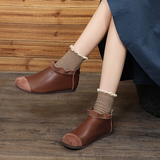 Title 2, Womens all-match slip-on soft leather shoes fo...
