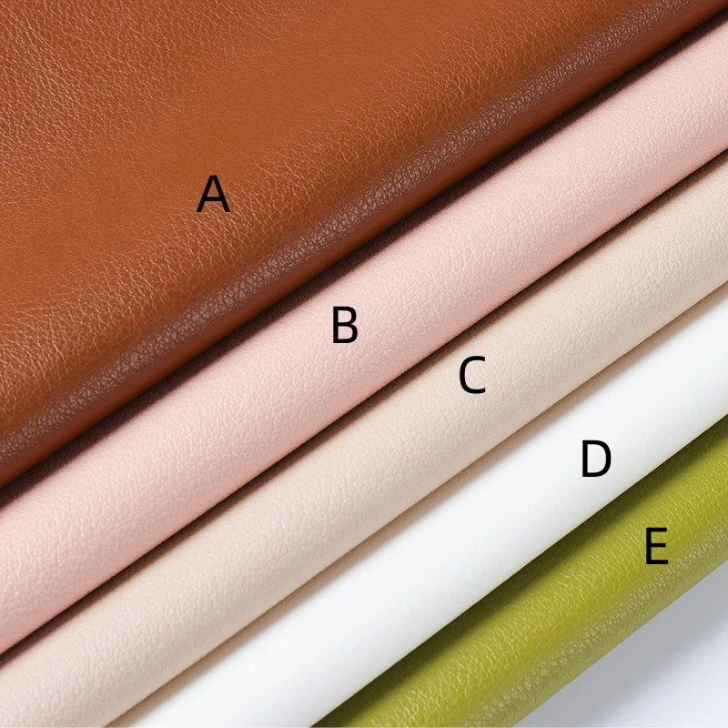Wear-resistant sofa featuring pulled wool cloth base, lychee pattern, and half PU artificial leather. Durable design for