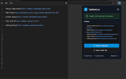 TabMarkList screenshot 3