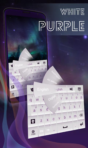 White and Purple Keyboard