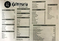 Kafetearia - The Fusion Cafe menu 1