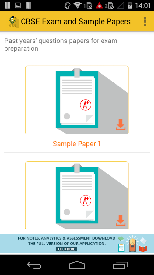 How do you find sample exam papers?