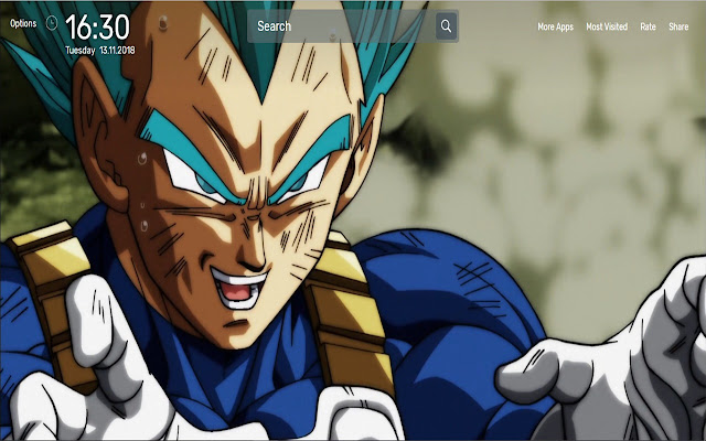 Vegeta Wallpapers NewTab Theme