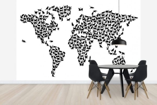 世界地図でお部屋を素敵に 子供部屋やリビングのおしゃれなインテリア実例集 Trill トリル