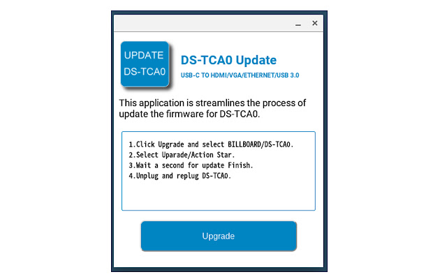 DS-TCA0 Update chrome extension