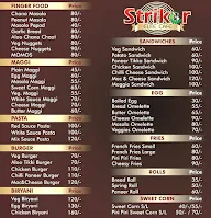 Striker Cafe menu 2