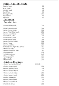 Saffron The Exotic Retreat menu 1