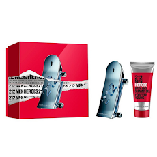 Bộ quà tặng Nước hoa Carolina Herrera 212 Men Heroes EDT 90ml + Shower gel 100ml_TGNH