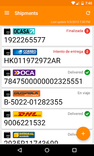 TrackeAR Envíos Shipments